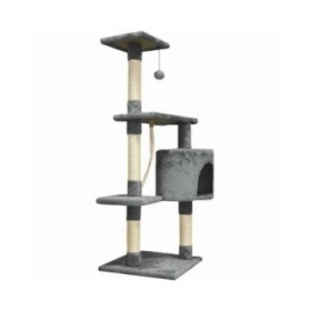 Tiragraffi per Gatti Paloma Dark Grigio Poliestere Stoffa Legno (1 Unità)
