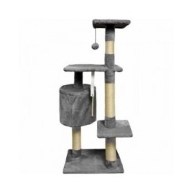 Tiragraffi per Gatti Paloma Dark Grigio Poliestere Stoffa Legno (1 Unità)