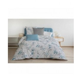 Set di copripiumino HOME LINGE PASSION POMPADOUR Azzurro/Bianco