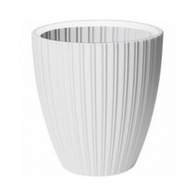Vaso Garden ID Fancy Bianco Polietilene 40 x 42 cm