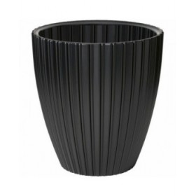 Vaso Garden ID Fancy Nero Polietilene 40 x 42 cm