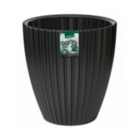 Vaso Garden ID Fancy Nero Polietilene 40 x 42 cm