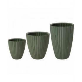 Vaso Garden ID Fancy Verde Polietilene 40 x 42 cm