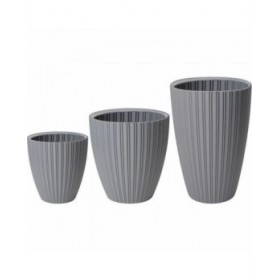 Vaso Garden ID Fancy Grigio Polietilene 40 x 58 cm