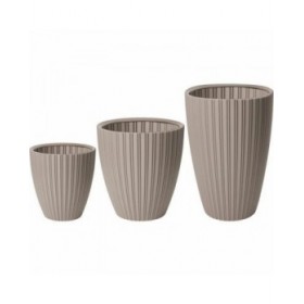 Vaso Garden ID Fancy Marrone Taupé Polietilene 40 x 58 cm