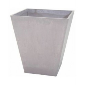 Vaso Mega Collections Ecostone Square Marrone Taupé 41 x 45 cm