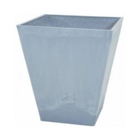 Vaso Mega Collections Ecostone Square Grigio 41 x 45 cm