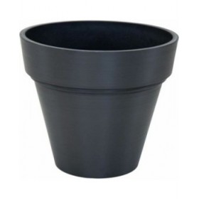 Vaso Mega Collections Ecostone Planter Nero 41 x 35 cm