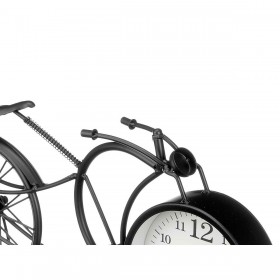 Orologio da Tavolo Bicicletta Nero Metallo 40 x 19,5 x 7 cm (4 Unità)