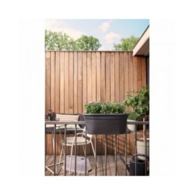 Vaso Elho Nero 55 x 28,5 x 25 cm