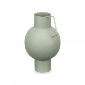 Vaso Sfera Verde Acciaio 15 x 23 x 13 cm (6 Unità)