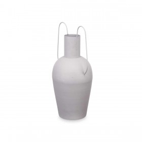 Vaso Con manici Grigio Acciaio 24 x 45 x 18 cm (4 Unità)