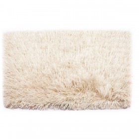 Tappeto Crema Cotone Poliestere 50 x 2 x 80 cm (6 Unità)