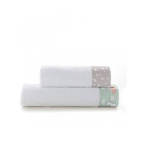Set di asciugamani HappyFriday Best buddies Multicolore 2 Pezzi