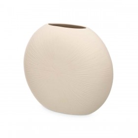 Vaso Beige Ceramica 36 x 34 x 16 cm (2 Unità) Circolare