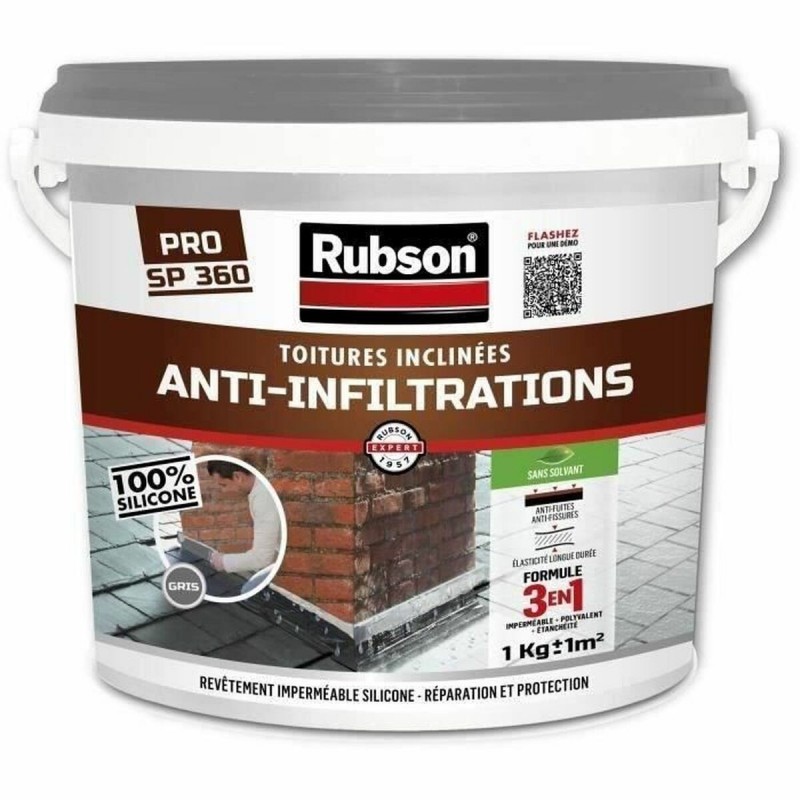 Vernice di Fondo Rubson Grigio Mat 1 L