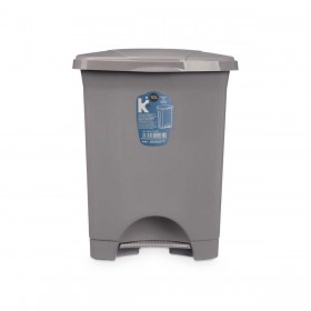 Cestino a pedale Grigio Plastica 10 L (8 Unità)