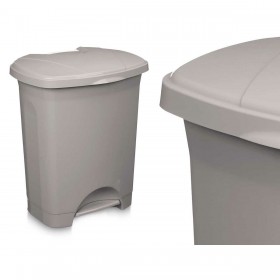 Cestino a pedale Grigio Plastica 30 L (4 Unità)