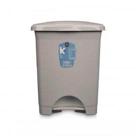 Cestino a pedale Grigio Plastica 30 L (4 Unità)