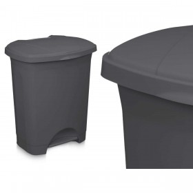 Cestino a pedale Antracite Plastica 30 L (4 Unità)