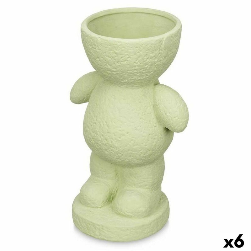 Statua Decorativa Verde 16 x 25 x 12 cm Vaso (6 Unità)