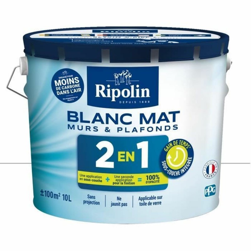 Vernice di Fondo Ripolin Bianco Mat 10 L