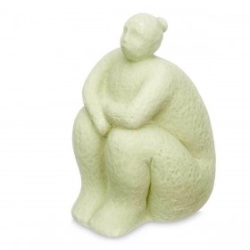 Statua Decorativa Verde Dolomite 18 x 30 x 19 cm (4 Unità) Donna Seduto