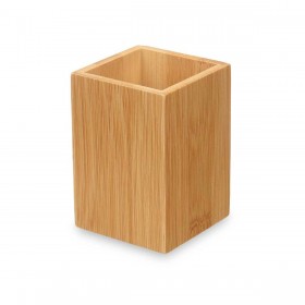 Portaspazzolini da Denti Naturale Bambù Plastica 6,8 x 9,7 x 6,8 cm (24 Unità)