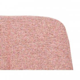 Sedia Rosa Stoffa 45 x 89 x 53 cm Elegante (4 Unità)
