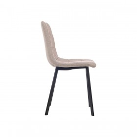 Sedia Marrone Stoffa 45 x 89 x 53 cm Elegante (4 Unità)