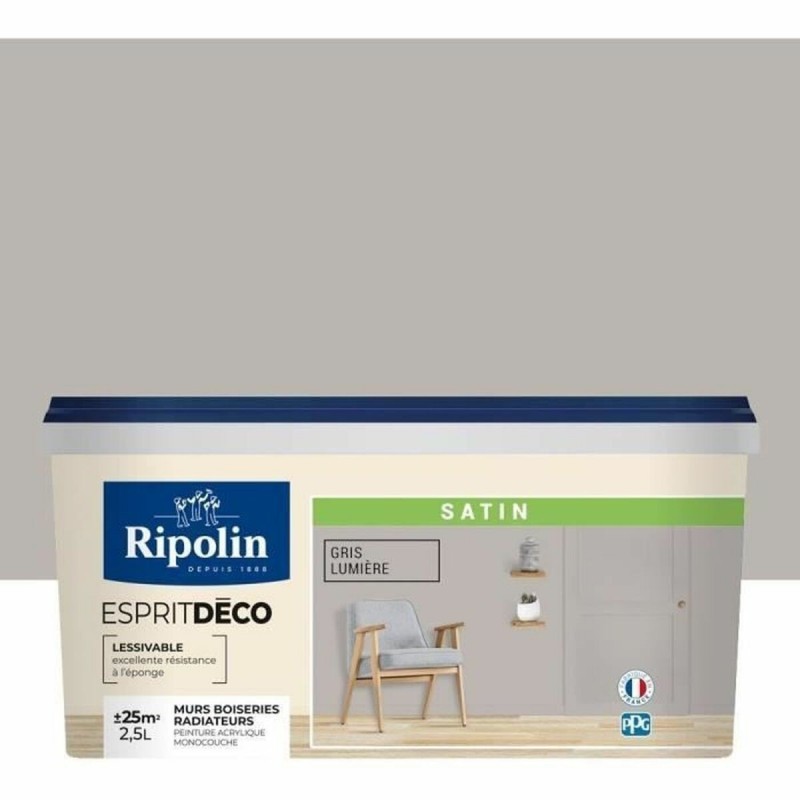 Vernice di Fondo Ripolin Grigio Raso 2,5 L