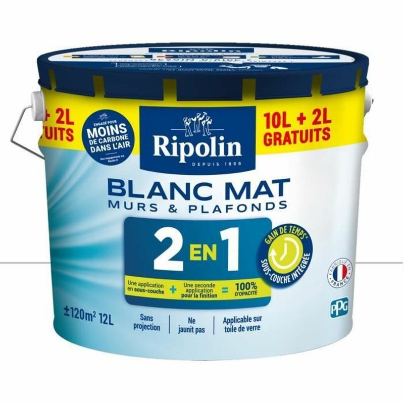 Vernice di Fondo Ripolin Bianco Mat 12 L