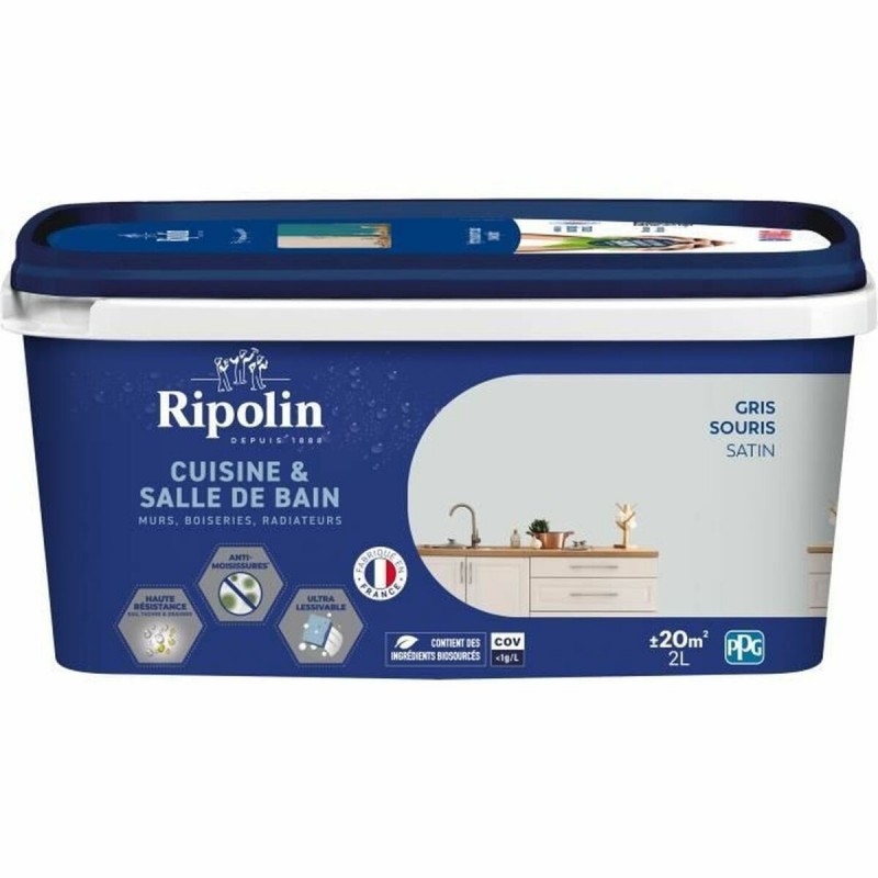 Vernice di Fondo Ripolin Grigio Mat 2 L