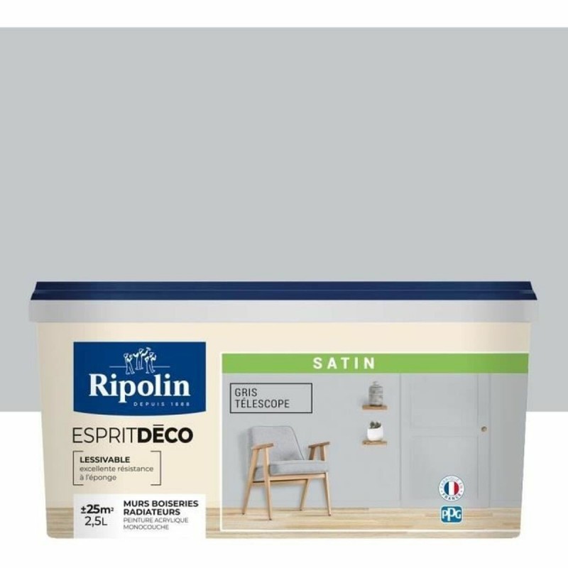 Vernice di Fondo Ripolin Grigio Raso 2,5 L