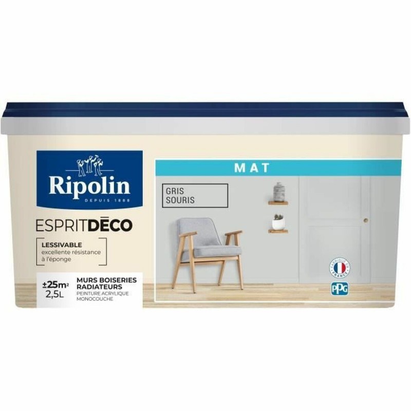 Vernice di Fondo Ripolin Grigio Mat 2,5 L