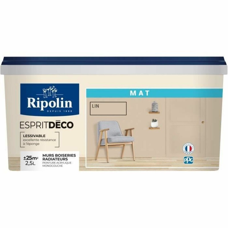 Vernice di Fondo Ripolin Beige Mat 2,5 L