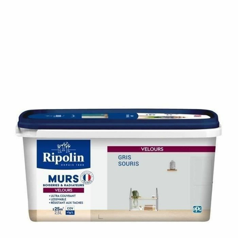 Vernice di Fondo Ripolin Grigio 2,5 L Mat