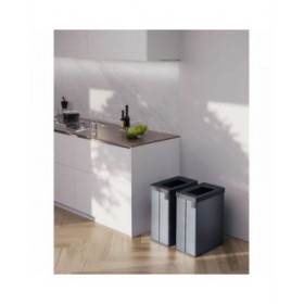 Secchio per Raccolta Differenziata Curver VERTO Grigio 54 L Plastica
