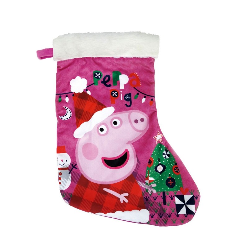 Calza di Natale Peppa Pig Cosy corner 42 cm