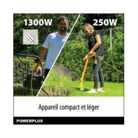 Tagliaerba elettrico Powerplus POWXG62205T 1300 W 220-240 V 32 cm 32 L