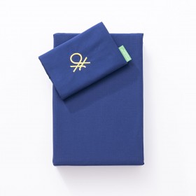 Set di Lenzuola Benetton Azzurro Individuale 3 Pezzi