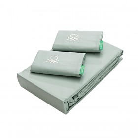 Set di Lenzuola Benetton Verde 4 Pezzi