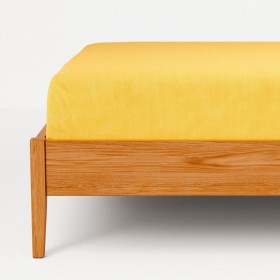 Set di Lenzuola Benetton Giallo Rosa Standard Mela 4 Pezzi