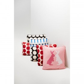 Cuscino Benetton Azzurro Bianco Carota 40 x 40 cm