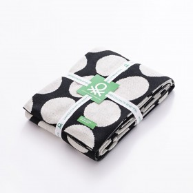 Coperta Benetton Nero Pois 140 x 190 cm
