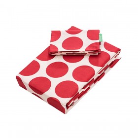 Set di Lenzuola Benetton Rosso 3 Pezzi