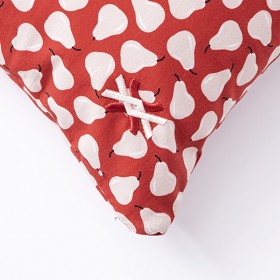 Cuscino Benetton Bianco Rosso Pera 35 x 50 cm