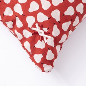 Cuscino Benetton Bianco Rosso Pera 35 x 50 cm