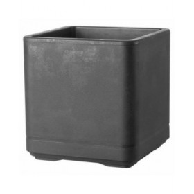 Vaso Deroma Antracite 38 x 38 x 39 cm Plastica Quadrato Secchio 38 cm