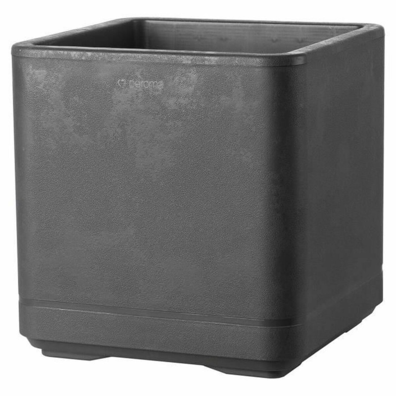 Vaso Deroma Antracite 38 x 38 x 39 cm Plastica Quadrato Secchio 38 cm